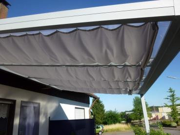 Sonnensegel für Ter.-Dach mit Stegpl. 2,06 x 2,0 m; 2 Bahnen